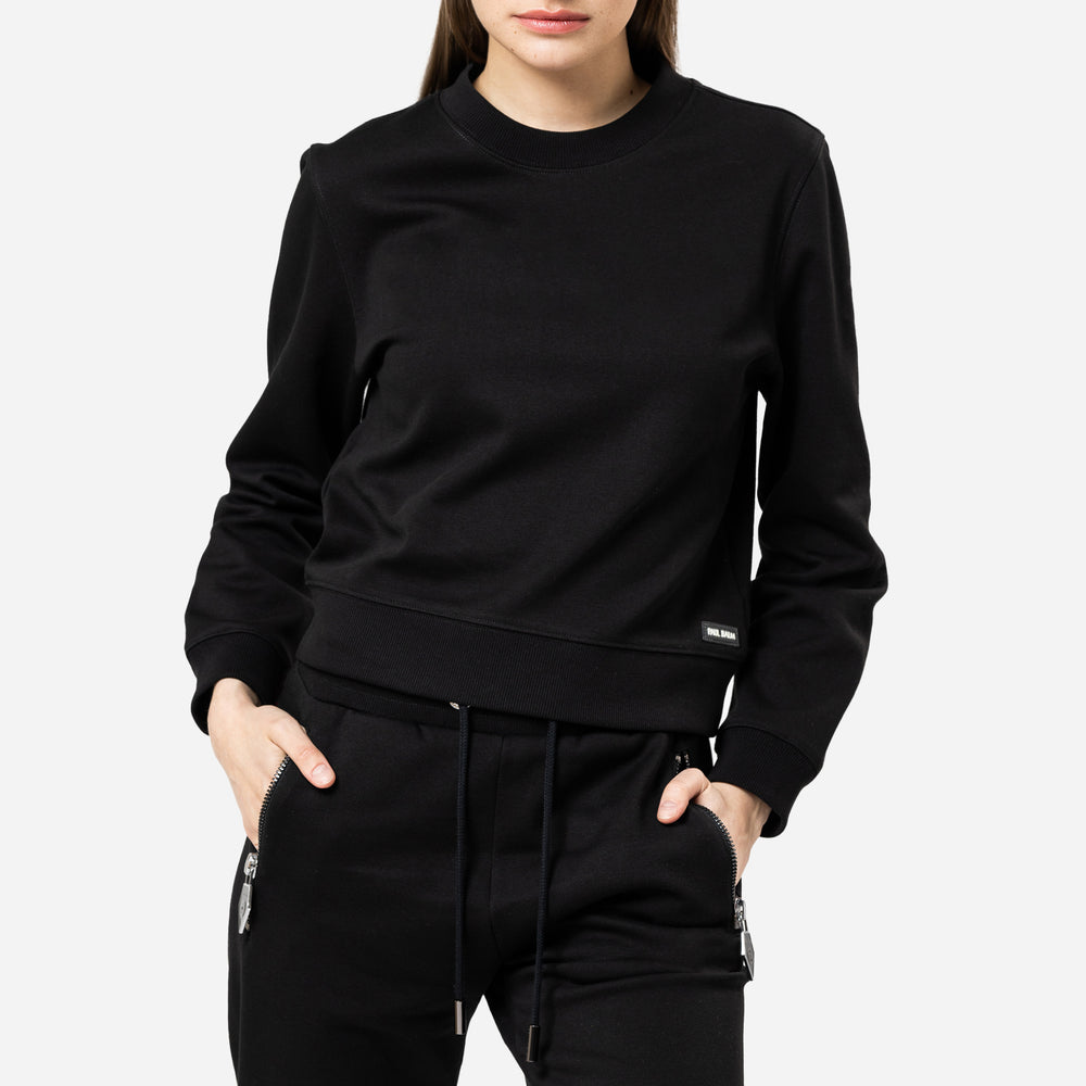 Basic Sweatshirt schwarz